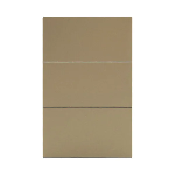 Placa Luxury APL-503 Apagador de 3 Interruptores Color Oro