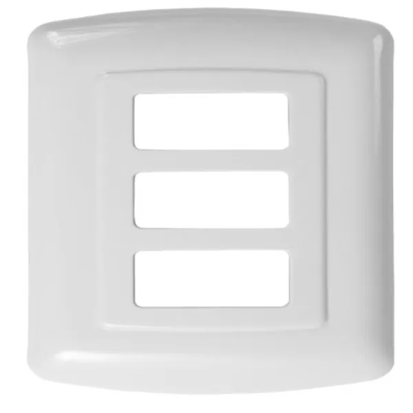 Placa de Tres Ventanas ABS Blanca