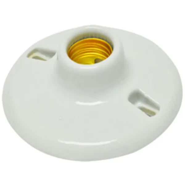 Portalámpara Base Redonda Cerrada EP-400C E-26 4A 250V