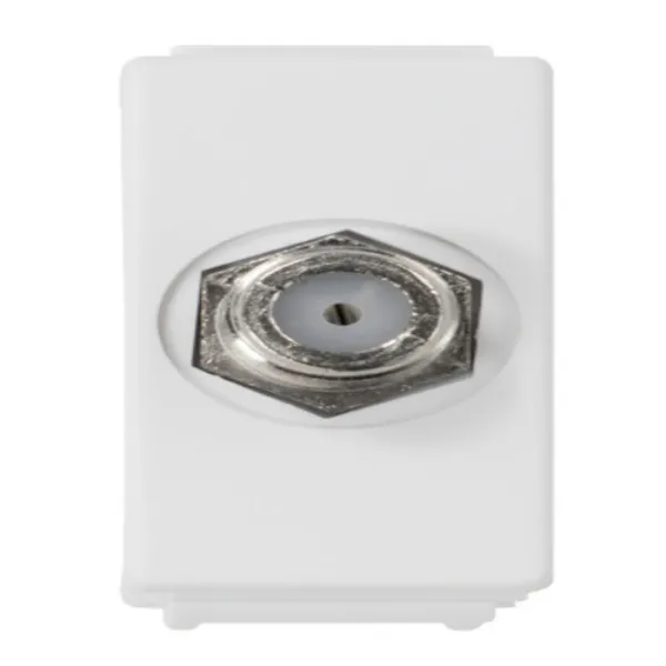 Toma Coaxial Intercambiable RG-59 15A 127V 60Hz