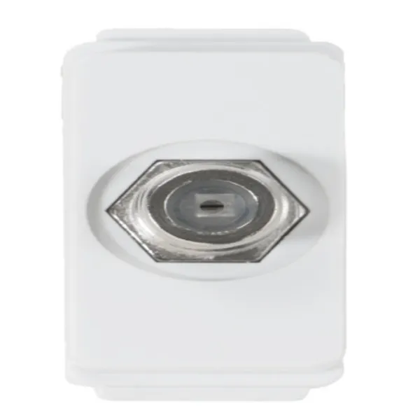 Toma Coaxial Intercambiable RG-59, 15A 127V 60Hz