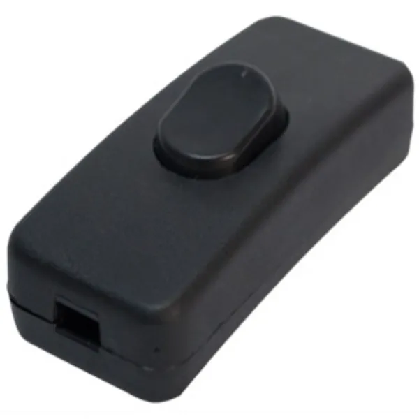 Apagador de Paso Rectangular 3A 125V Negro