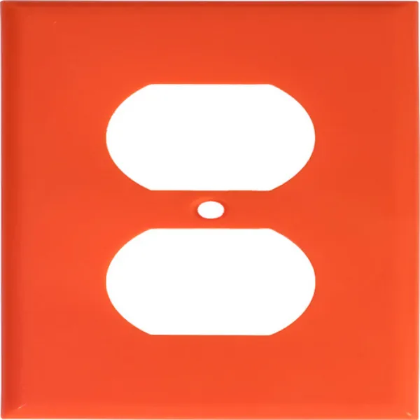 Placa Dúplex Naranja Nylon