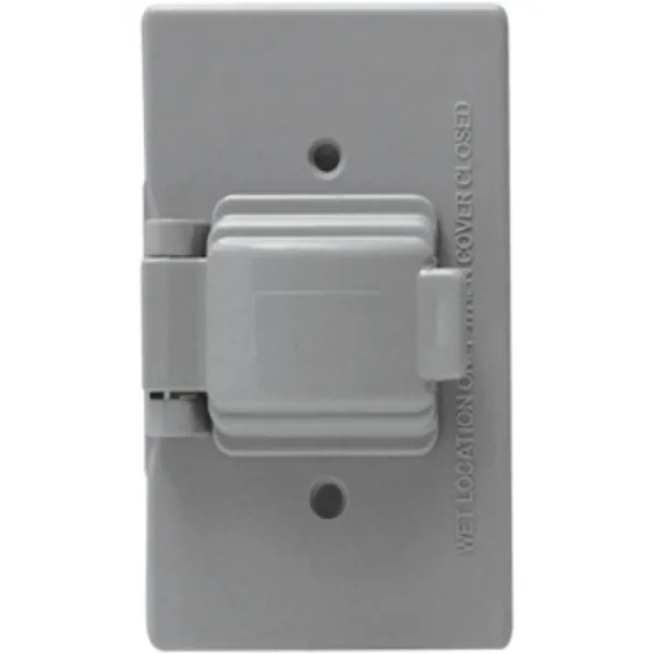 Placa de Plástico Sencilla para Intemperie Gris