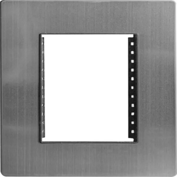 Placa de Acero Inoxidable con Chasis Metálico - 3 Módulos