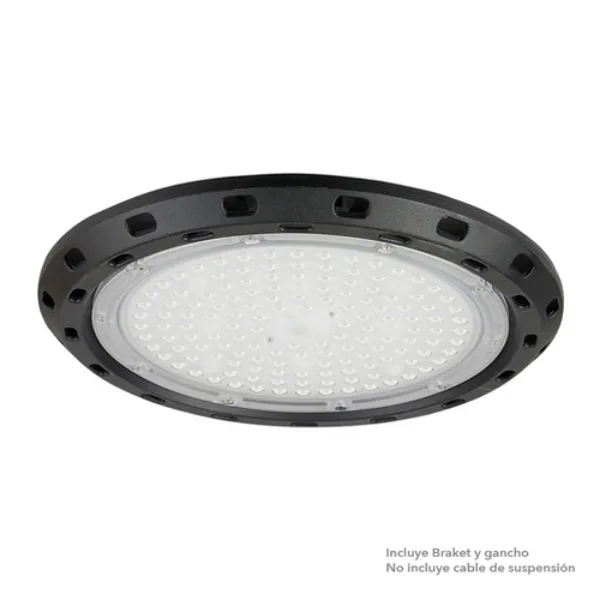 Luminaria LED HighBay 100UFOLED65MVN 100W 100-277V 10000LM 6500K Negro Regor Tecnolite