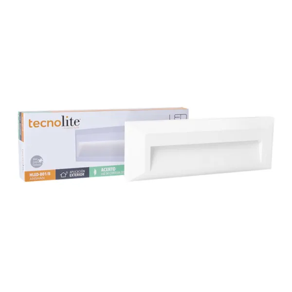 Arbotante LED HLED-801/B 1.5W 100-127V 4000K Ashan Tecnolite