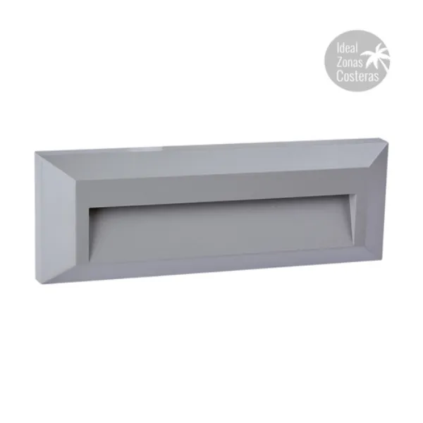 Arbotante LED HLED-801/G 1.5W 100-127V 4000K Gris Ashan Tecnolite