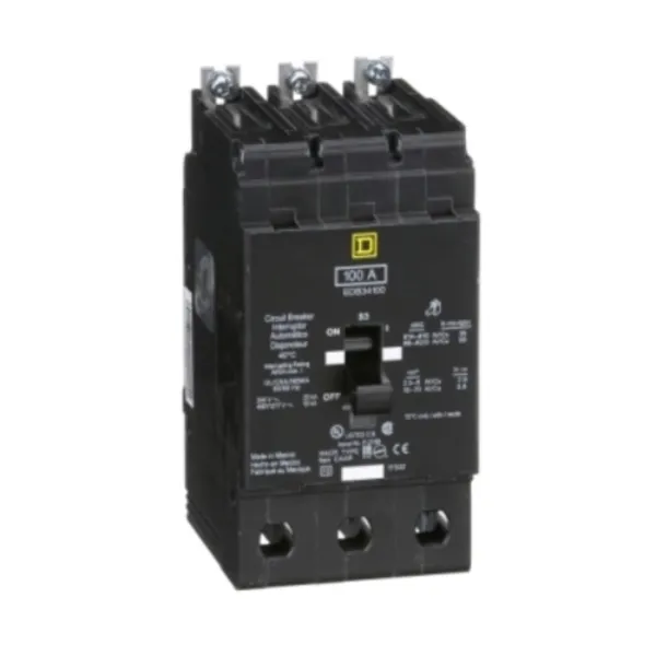 Interruptor Mini Atornillable E Square D 100A 480Y/277 VCA 3 Polos