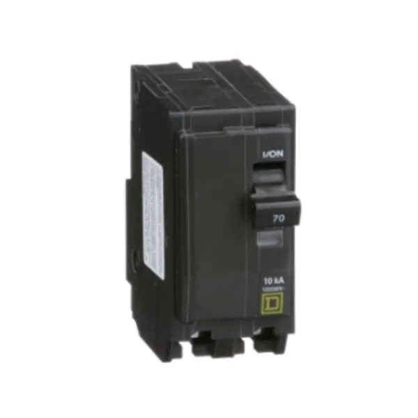 INTERRUPTOR TERMOMAGNETICO MINI QOD 70A 10KA 120/240V 2 POLOS SQUARE D MARCA SCHNEIDER