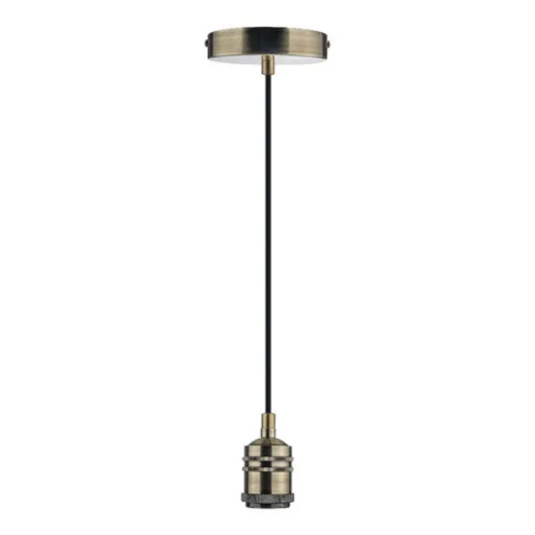 Lámpara Suspendida E27 8.5W 100-240V Aluminio Hierro Antiguo 60SOCK111MVE27HA Tecnolite