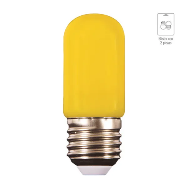 Ambillo Miniatura LED T30LEDE27TORPEDOAM 1W 127V Amarillo Tecnolite