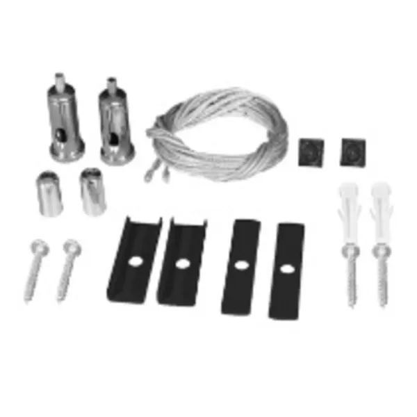 Kit de Instalación Suspendida de Luminarios ILUINTB Negro Ilumileds