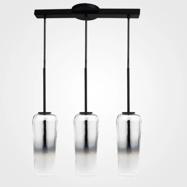CANDIL DECORATIVO MX-CL1815-CR-3 LUMINARIO COLGANTE TRIPLE RIEL 80CM CROMO DEGRADADO MAXXI AMERICA
