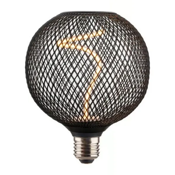 LÁMPARA FIL LED DIM G125 4W 127V E27 NEGRO TECNOLITE