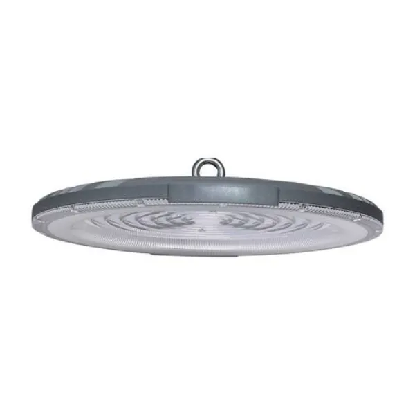 CAMPANA INDUSTRIAL LED 300W 120LMW 100-277VCA ALUMINIO GRIS IP65 EXTERIOR BLANCO FRIO 6500K WINLED
