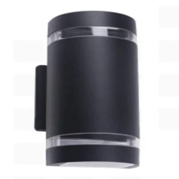 ARBOTANTE CILINDRO ALUMINIO NEGRA DOBLE ARO BASE 2XGU10