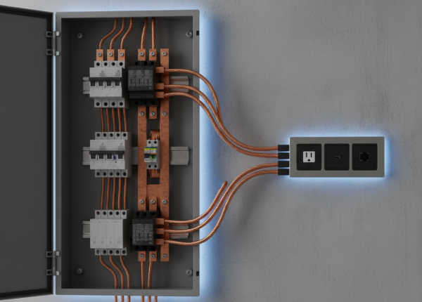 Conectividad Eléctrica Segura para Oficinas de Alto Tráfico