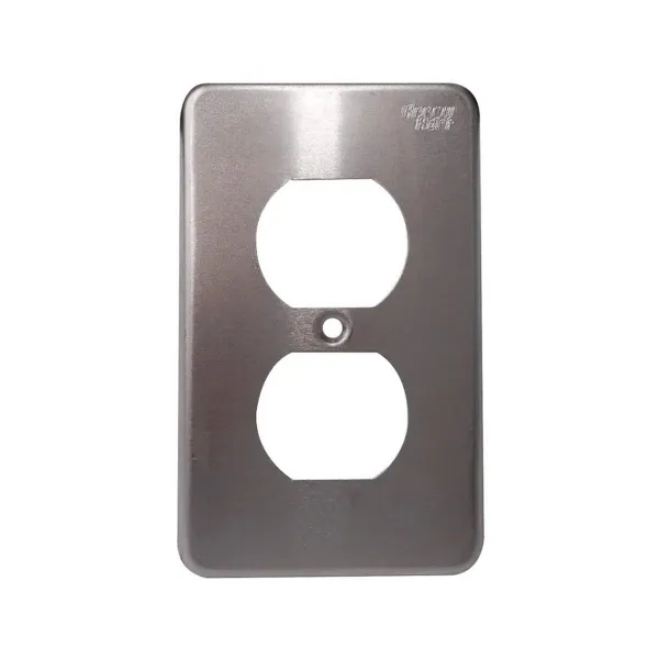 PLACA DUPLEX PLATA WALLPLATE MARCA EATON