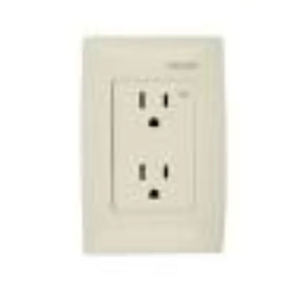 PLACA 3 MODULOS RECEPCION DUPLEX MARFIL  MARCA EATON