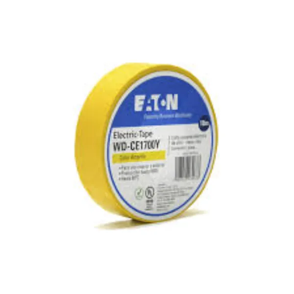 CINTA DE AISLAR AMARILLA .018X18M  MARCA EATON