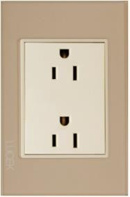PLACA DE CONTACTO DUPLEX BP06-CDM 16A 127V CRISTAL DORADO MARFIL MARCA ...
