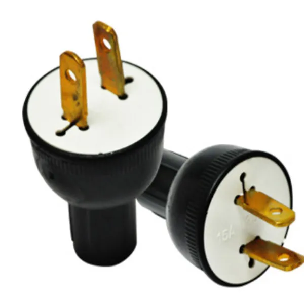 CLAVIJA DE HULE REDONDA 15A 125V  MARCA SUPPLIER