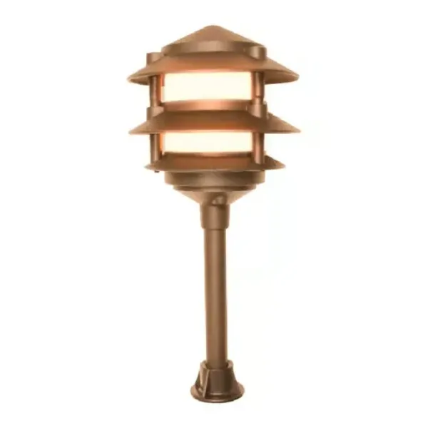 LUMINARIO EXTERIOR MINIPOSTE S-LG4 BRONCE TECNOLITE