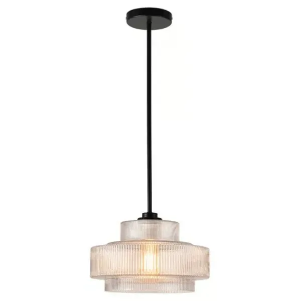 LUMINARIO INTERIOR SUSPENDIDO S-L100-240V E27 NEGRO TECNOLITE