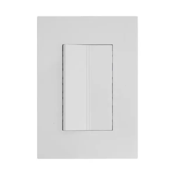 PLACA ARMADA VSERIES CON 1 APAGADOR SENCILLO DE 3 MODULOS BLANCO IGOTO