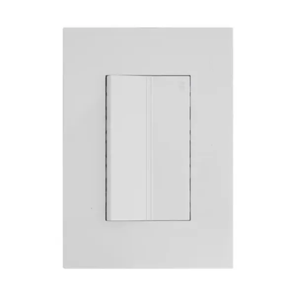 PLACA ARMADA VSERIES CON  1 APAGADOR ESCALERA DE 3 MODULOS BLANCO IGOTO