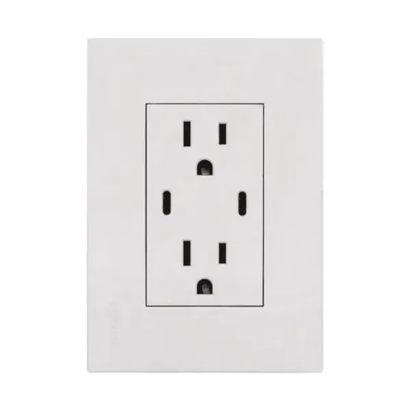 PLACA CON CONTACTO Y 2 USBC BLANCO IGOTO