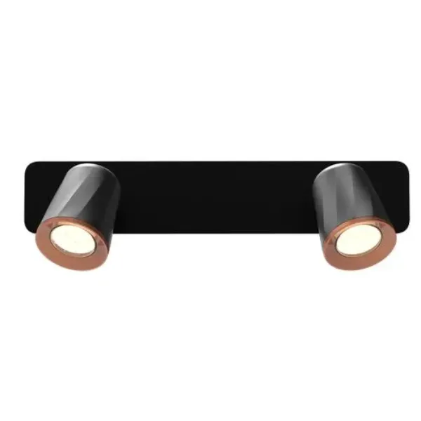 LUMINARIA LED DE PARED 12W NEGRO COMERCIAL 2G
