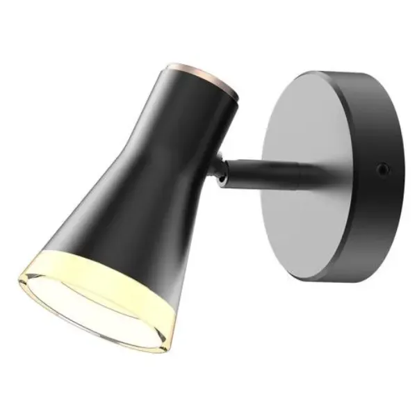 LUMINARIA LED DE PARED 4W CLOE NEGRO-COBRE COMERCIAL 2G