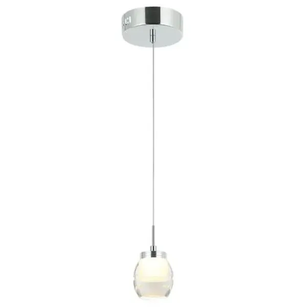 LUMINARIA LED COLGANTE AJUSTABLE ACRILICO CON RELIEVE 5W COMERCIAL 2G