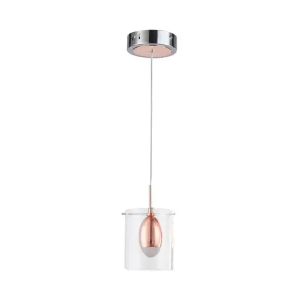 LUMINARIA LED COLGANTE 1X5W MODELO CUORE COBRE COMERCIAL 2G