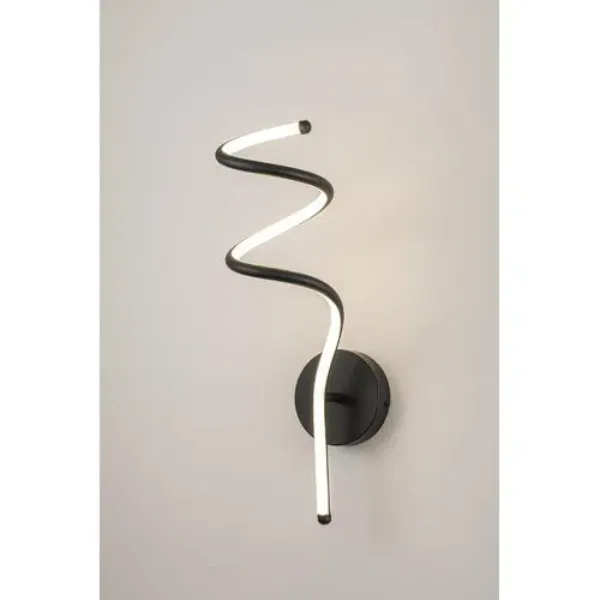 LUMINARIA LED DE PARED ESPIRAL 26W-3CCT NEGRO COMERCIAL 2G