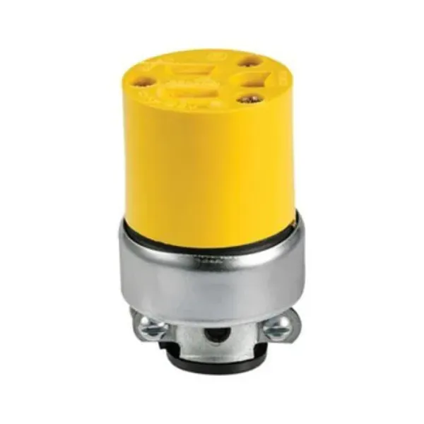 CONECTOR DE VINIL BLINDADA 15A 125V 2P 3H 5-15R AMARILLO EATON