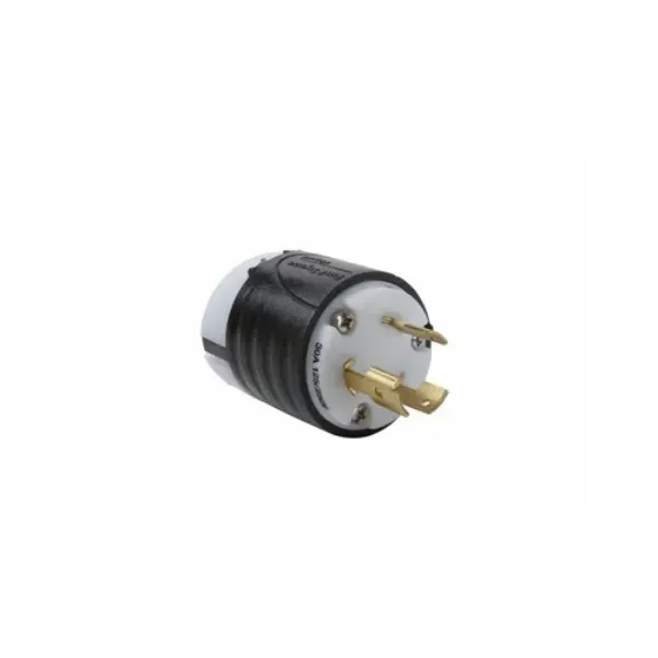 CLAVIJA 3P3H 30A 125-250V IP20 NEGRO-BLANCO TURNLOCK