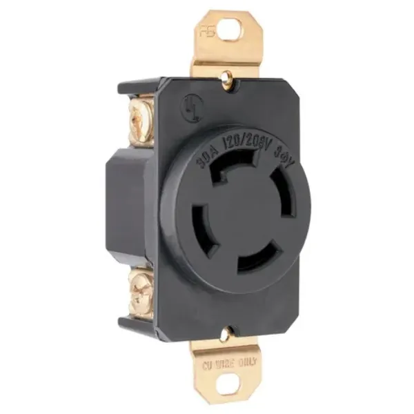 RECEPTACULO 4P4H 30A 120-208V TURNLOCK