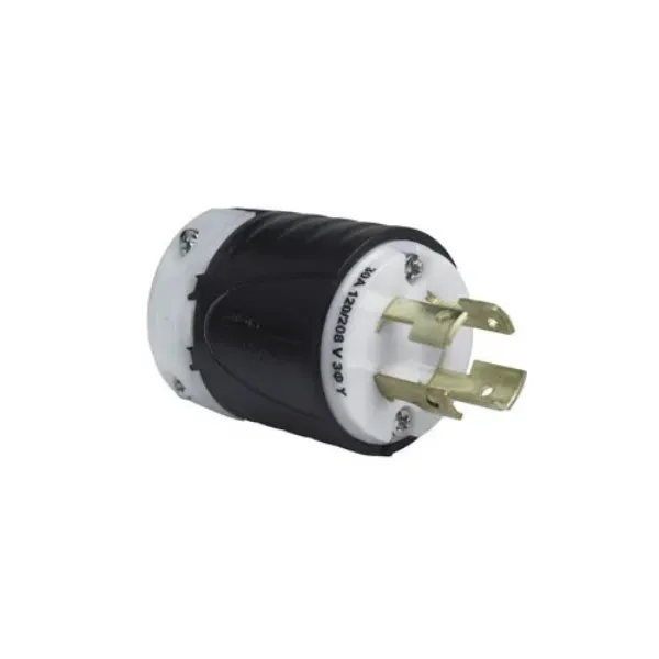 CLAVIJA 4P4H 30A 120-208V IP20 NEGRO-BLANCO TURNLOCK