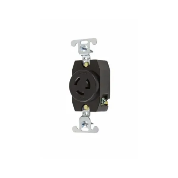 RECEPTACULO CON BLOQUEO 2P3H 15A 277V IP20 NEMA TURNLOCK