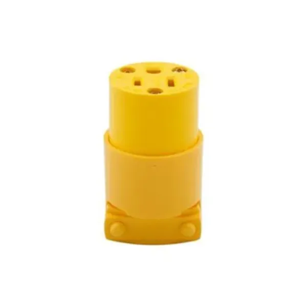 CONECTOR TERMOPLASTICO DE CUCHILLA RECTA VINIL 15A 125V 2P 3H 5-15R AMARILLO EATON
