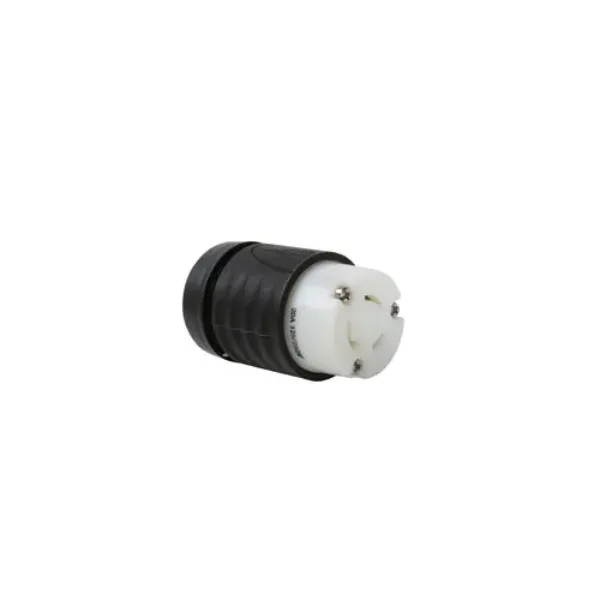 CONECTOR 3P3H 20A 125-250V IP20 NEMA NEGRO-BLANCO TURNLOCK