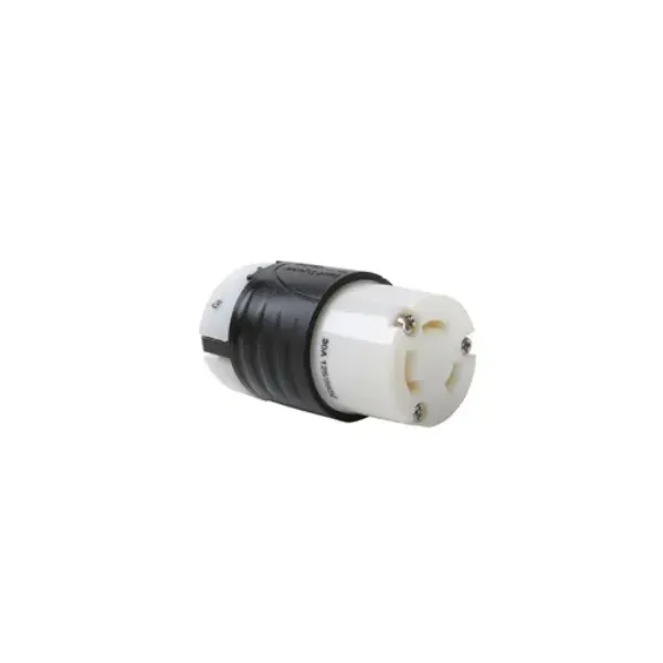 CONECTOR 3P3H 30A 125-250V IP20 NEMA NEGRO-BLANCO TURNLOCK