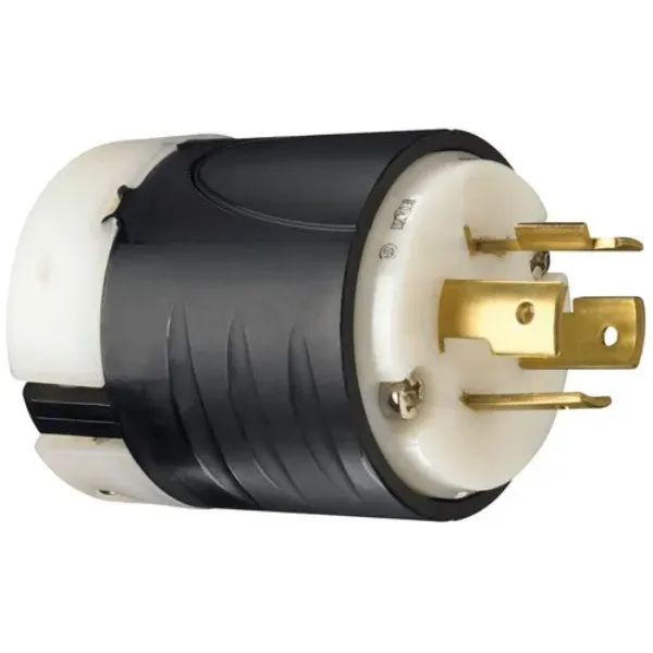 CLAVIJA 3P4H 20A 125-250V IP20 NEMA NEGRO-BLANCO TURNLOCK