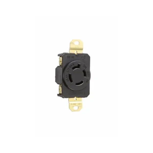 RECEPTACULO 3P4H 20A 250V NEMA NEGRO TURNLOCK