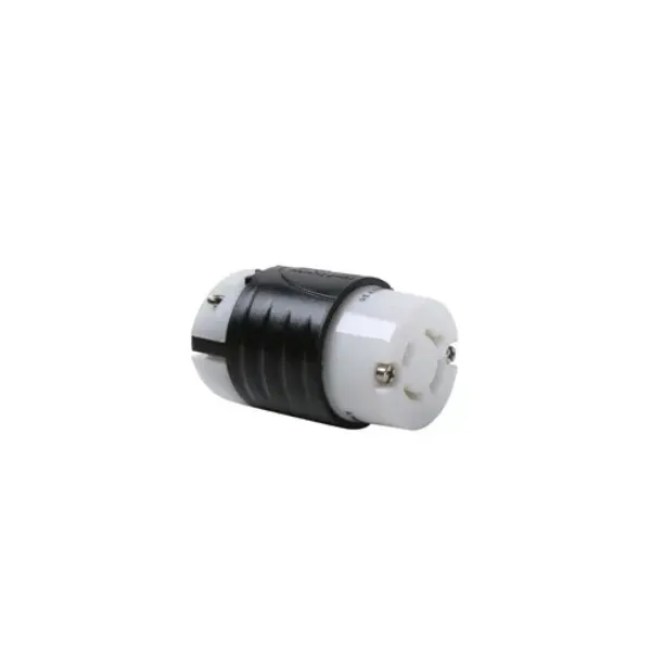 CONECTOR 3P4H 20A 480V IP20 NEMA NEGRO-BLANCO TURNLOCK