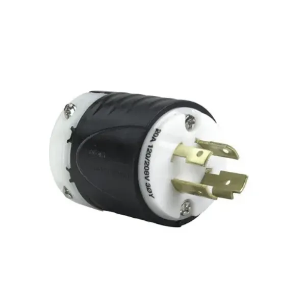CLAVIJA 4P4H 20A 120-208V IP20 NEMA NEGRO-BLANCO TURNLOCK