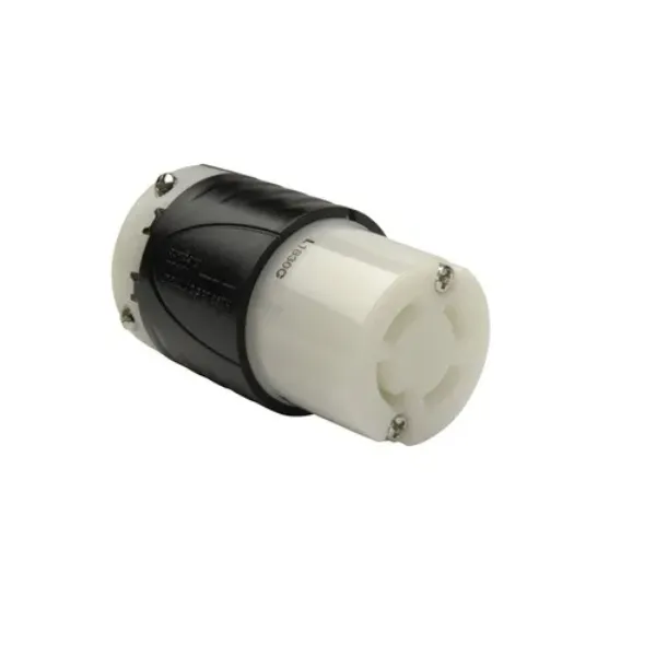CONECTOR 4P4H 30A 120-208V IP20 NEMA NEGRO-BLANCO TURNLOCK